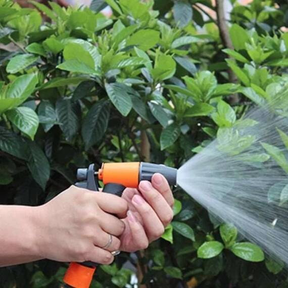 Pistol de pulverizare apa cu duza din alama, Culoare (tm): negru/rosu - 5- Roveli