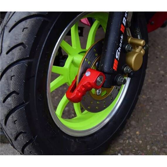 Lacat antifurt blocare disc frana : Culoare - rosu, Culoare (tm): rosu - 3- Roveli