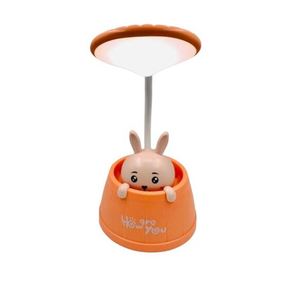 Veioza pentru copii cu iepuras : Culoare - verde, Culoare (tm): roz - 2- Roveli