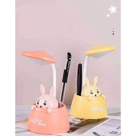 Veioza pentru copii cu iepuras : Culoare - verde, Culoare (tm): roz - 5- Roveli