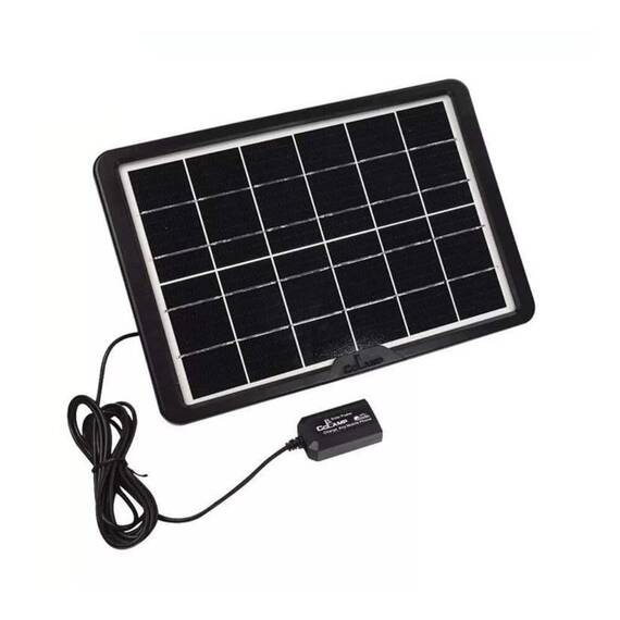 Panou solar fotovoltaic portabil cu functie incarcare telefoane si intrare USB 8w - 4- Roveli