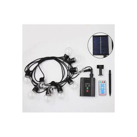 Ghirlanda luminoasa solara LED lumina calda : Marime - 5,5 m, Marime (tm): 5,5 m - 3- Roveli