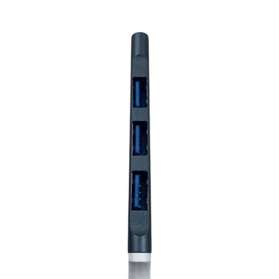HUB USB C 3 porturi usb 3.0 : Culoare - gri, Culoare (tm): gri - 6- Roveli