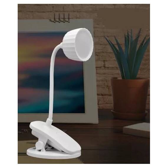 Lampa cu clips pentu citit : Culoare - albastru, Culoare (tm): alb - 4- Roveli