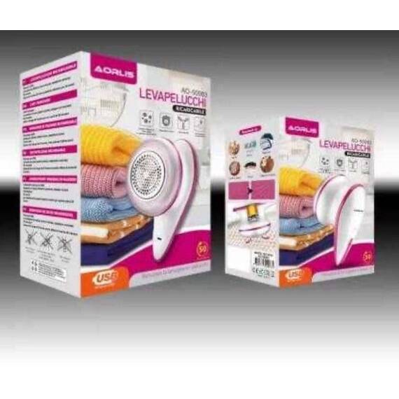 Aparat pentru indepartarea scamelor, electric, reincarcabil USB, Culoare (tm): alb/roz - 5- Roveli