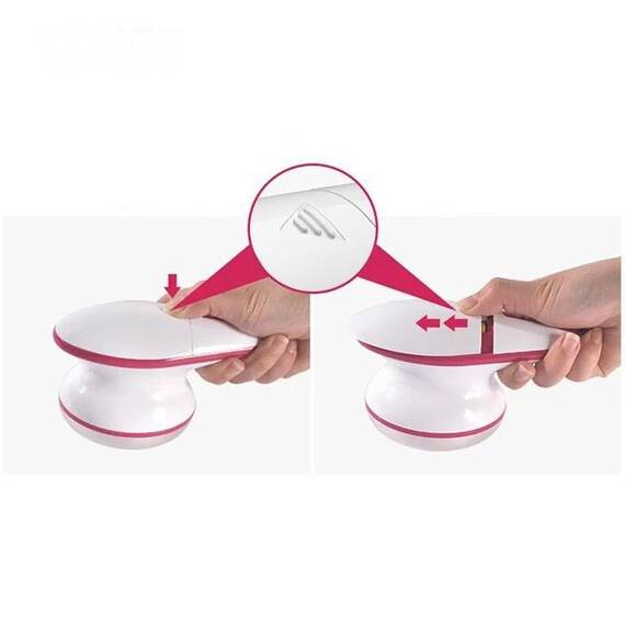 Aparat pentru indepartarea scamelor, electric, cu baterii, Culoare (tm): alb/roz - 7- Roveli