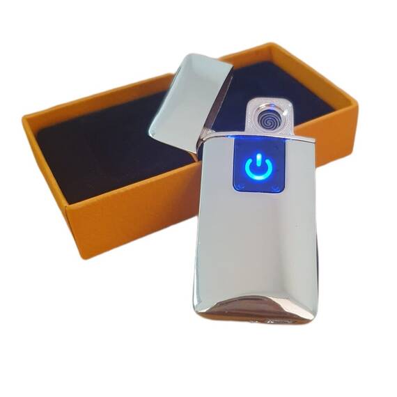Bricheta electrica USB cu amprenta : Culoare - albastru, Culoare (tm): auriu - 2- Roveli