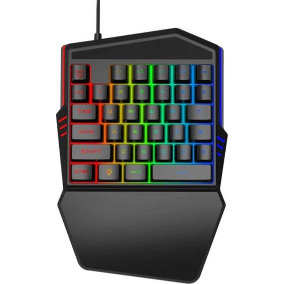 Tastatura unica pentru jocuri, Culoare (tm): negru - 3- Roveli
