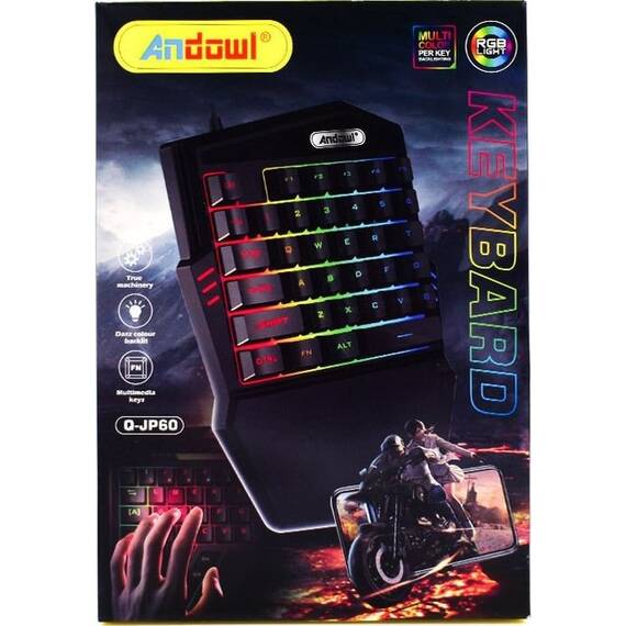 Tastatura unica pentru jocuri, Culoare (tm): negru - 4- Roveli