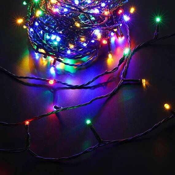 Instalatie luminoasa tip snur cu 320 LED-uri, pentru Craciun, lungime 25m, lumina colorata : Set - 1 bucata, Set (tm): 1 buc - 2- Roveli