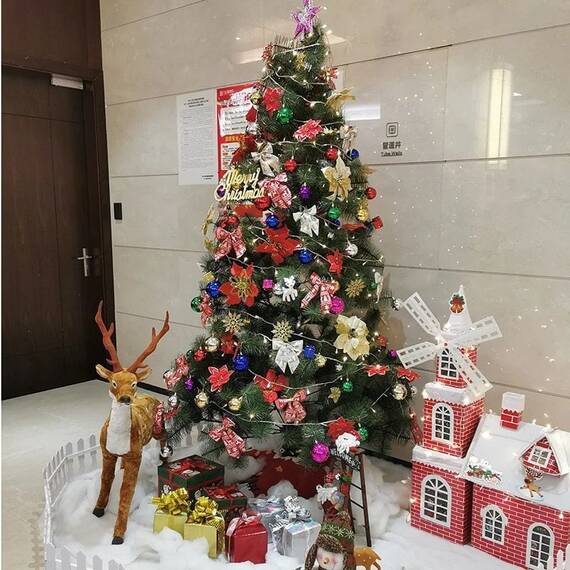 Instalatie luminoasa tip snur cu 320 LED-uri, pentru Craciun, lungime 25 m, lumina calda : Set - 2 bucati, Set (tm): 1 buc - 6- Roveli