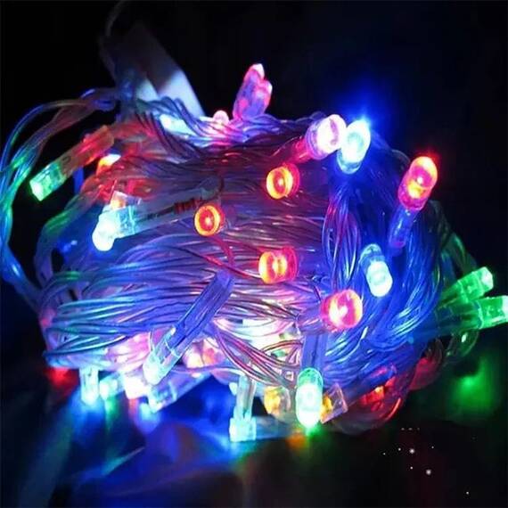 Instalatie perdea luminoasa cu 160 LED-uri, pentru Craciun, lungime 3m, lumina multicolor : Set - 2 bucati, Set (tm): 1 buc - 2- Roveli