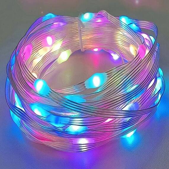 Instalatie pentru Craciun, banda luminoasa, 10M, 100 led-uri, lumina multicolor : Set - 2 bucati, Set (tm): 5 buc - 3- Roveli