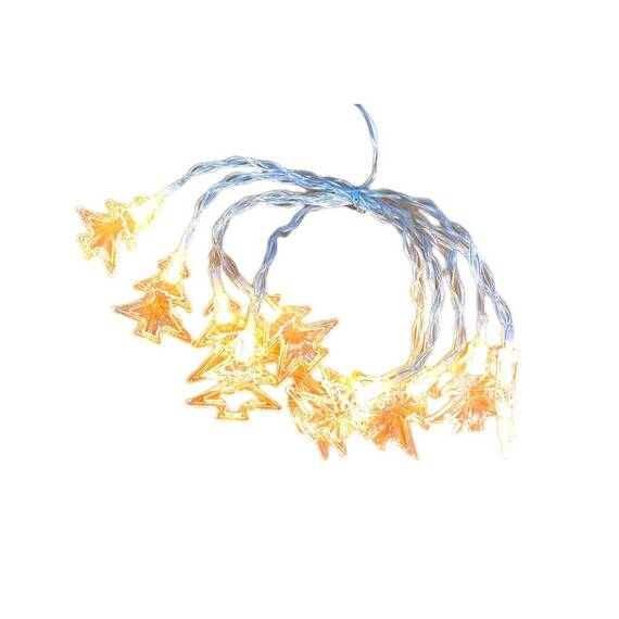 Instalatie pentru Craciun, Braduti, 2m, 10 led-uri, cu baterii : Set - 5 bucati, Tip lumina - Calda, Tip lumina (tm): Calda, Set (tm): 5 buc - 6- Roveli