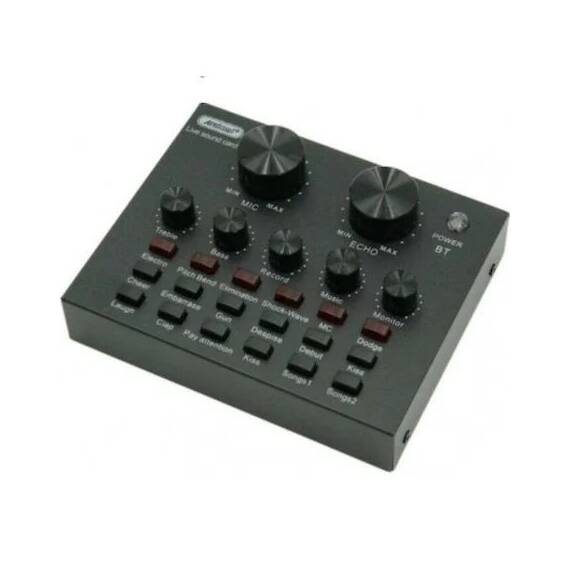 Set Profesional Mixer Audio Si Microfon : Culoare - negru, Culoare (tm): negru - 2- Roveli