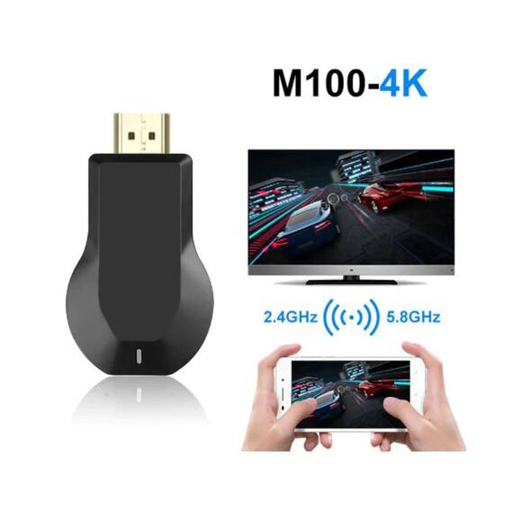 Receiver Wireless Pentru Sincronizare Ecran Telefon Wireless, HDMI, Culoare (tm): negru - 4- Roveli