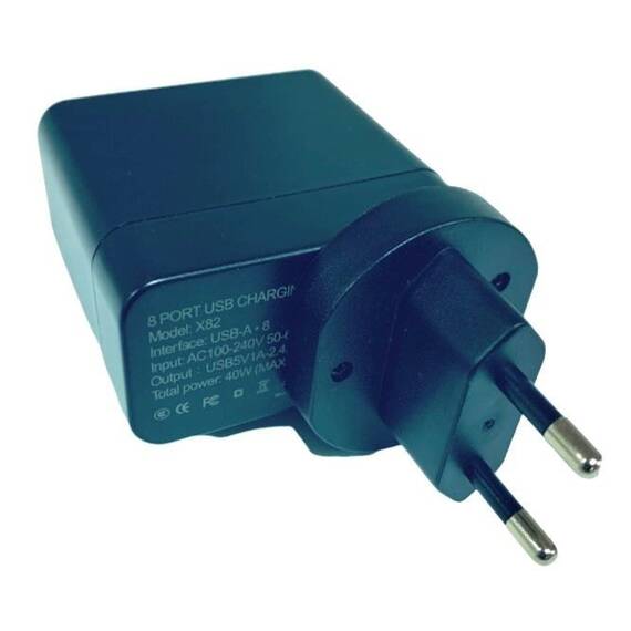 Adaptor priza X82, cu 8 porturi USB, Qualcomm 3.0, 40W - 2- Roveli