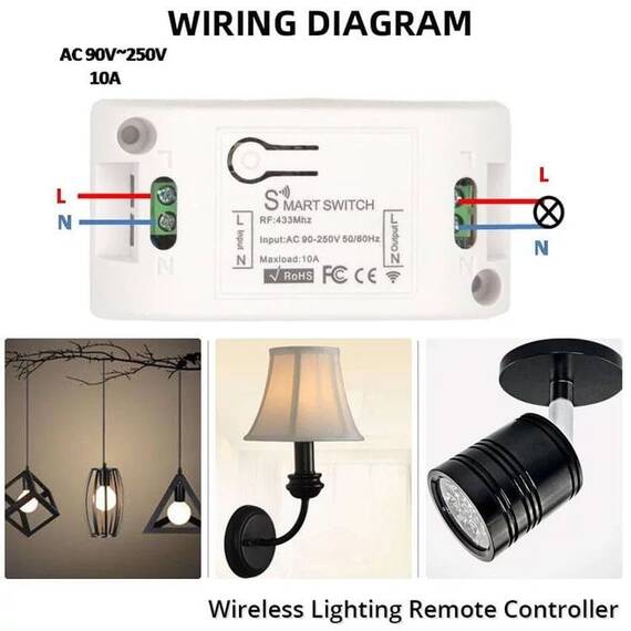 Comutator inteligent cu releu, WIFI, Culoare (tm): alb - 4- Roveli