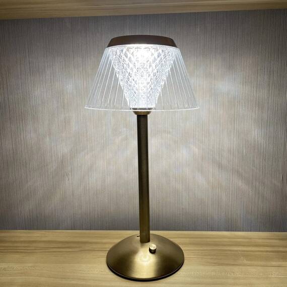 Cristal Rose Lamp, trei temperaturi de culoare : Culoare - auriu, Culoare (tm): auriu - 2- Roveli
