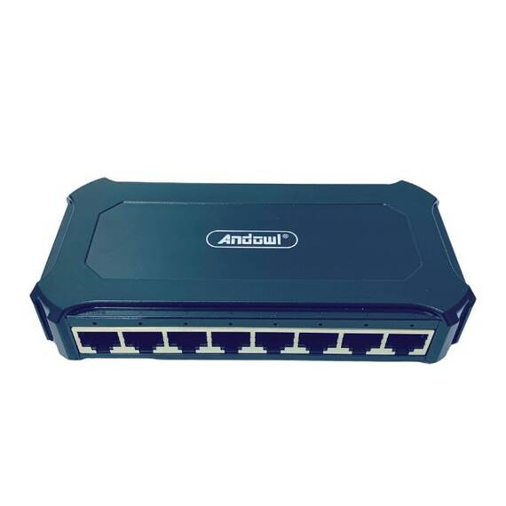 Switch Internet cu 8 Porturi, Culoare (tm): negru - 3- Roveli