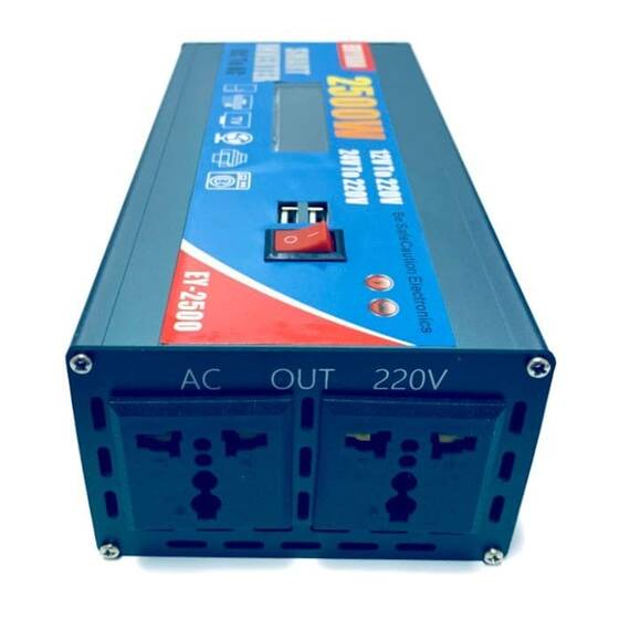 Invertor auto de la 12v/24v la 220v, 2500w : Putere - 2500W - 2- Roveli