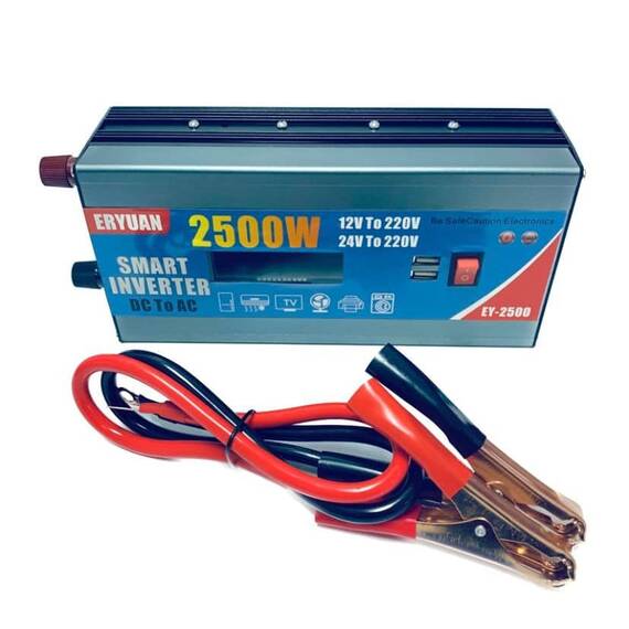 Invertor auto de la 12v/24v la 220v, 2500w : Putere - 2500W - 4- Roveli