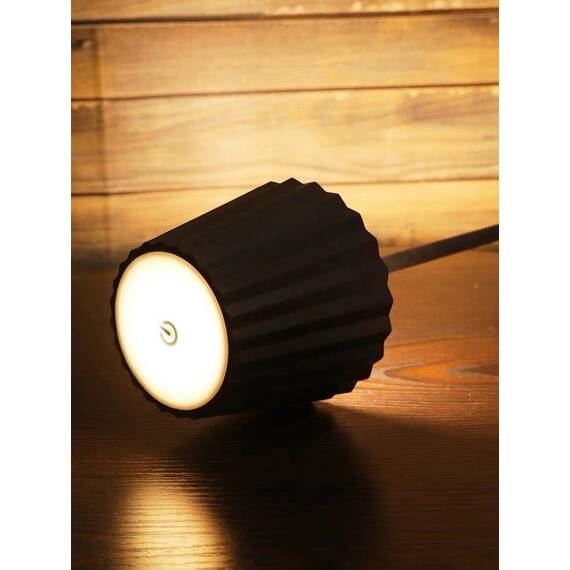 Lampa de masa touch led reincarcabila cu tija telescopica : Culoare - alb, Culoare (tm): negru - 11- Roveli