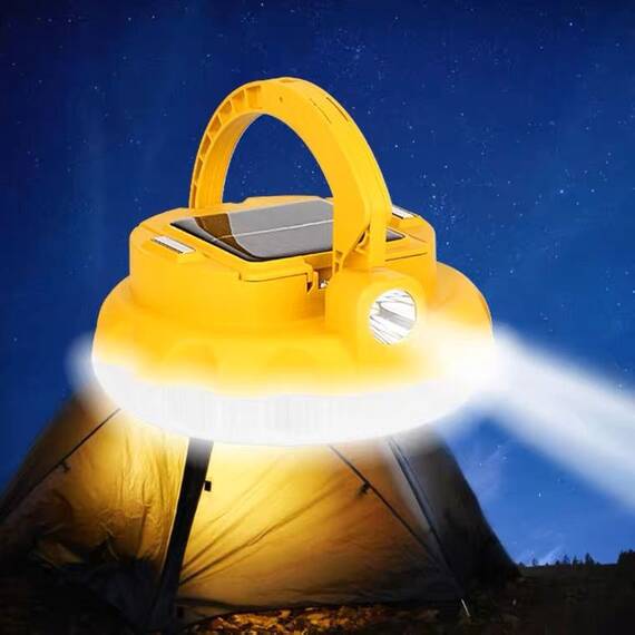 Lampa solara suspendata, 4 moduri de iluminare : Culoare - alb, Culoare (tm): galben - 5- Roveli