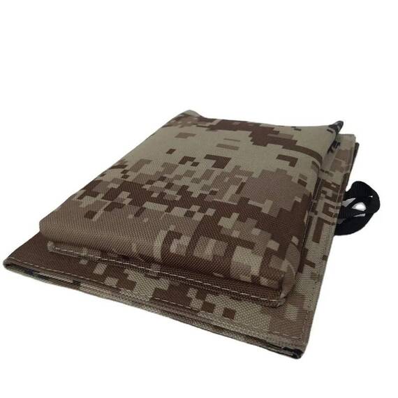 Panou pentru Incarcare Solara, Portabil, Incarcare USB, 7W, pliabil, husa textila : Culoare - maro, Culoare (tm): maro - 4- Roveli