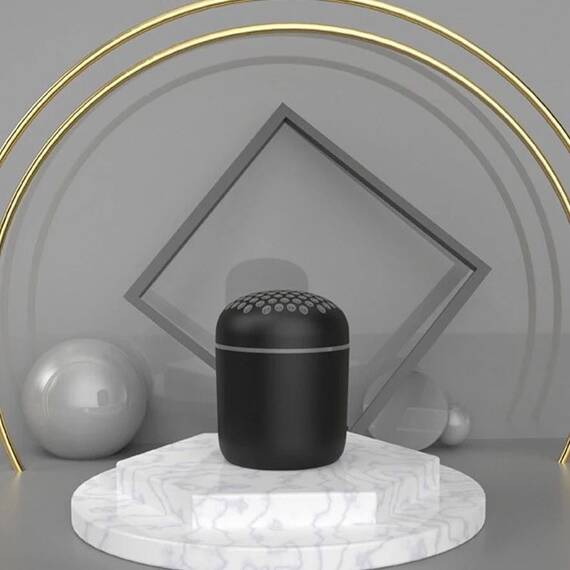 Difuzor mini portabil cu lumini LED : Culoare - rosu, Culoare (tm): gri - 2- Roveli