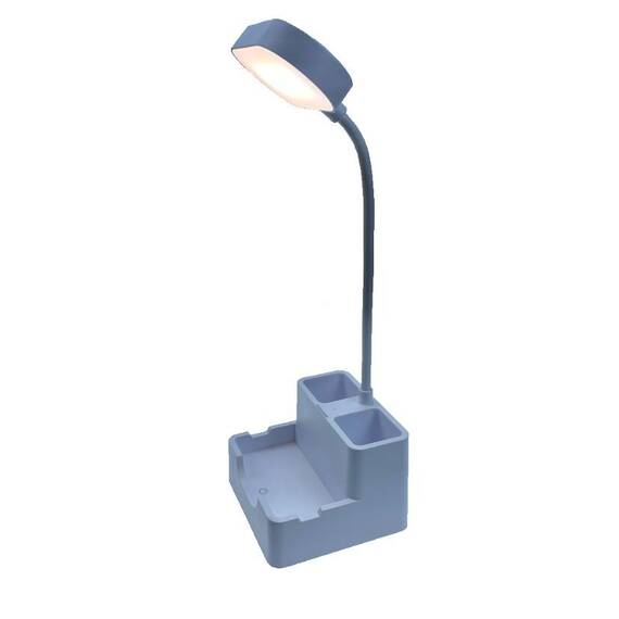 Lampa de birou flexibila cu suport pentru telefonul mobil : Culoare - alb, Set - 1 buc, Culoare (tm): alb, Set (tm): 1 buc - 3- Roveli