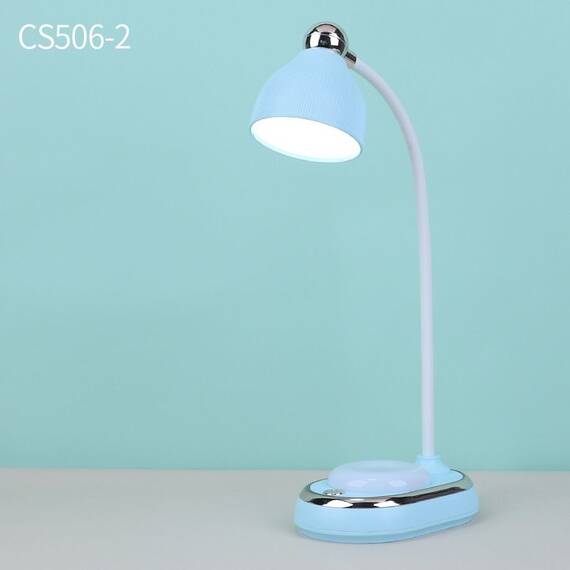 Lampa de birou led fashion boutique : Culoare - alb, Culoare (tm): albastru - 5- Roveli