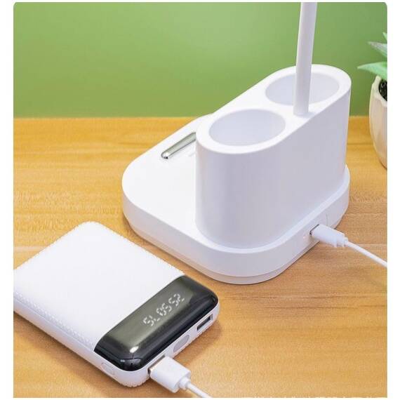 Lampa de birou cu LED pentru protectia ochilor cu suport : Culoare - alb, Culoare (tm): alb - 4- Roveli