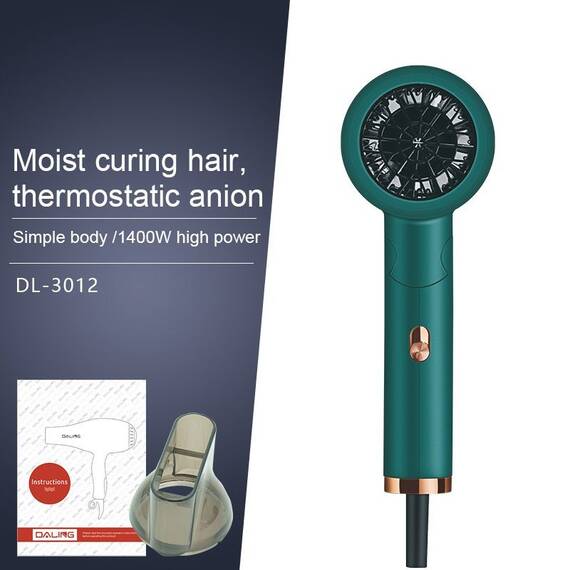 Uscator de par cu funcție Cool Shot, 1400W : Culoare - verde, Culoare (tm): verde - 5- Roveli