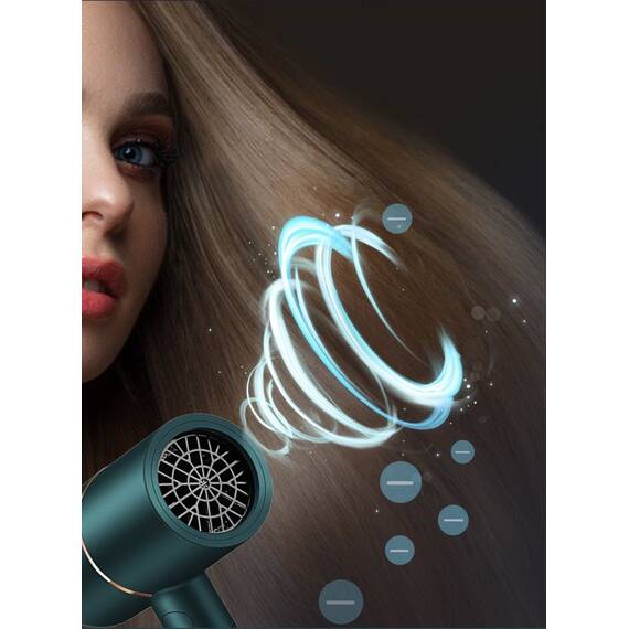 Uscator de par cu funcție Cool Shot, 1400W : Culoare - verde, Culoare (tm): verde - 7- Roveli