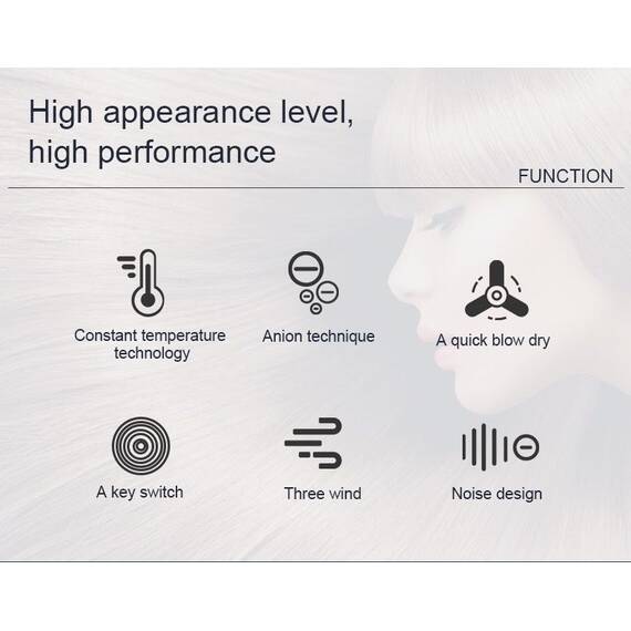 Uscator de par cu funcție Cool Shot, 1400W : Culoare - verde, Culoare (tm): verde - 10- Roveli