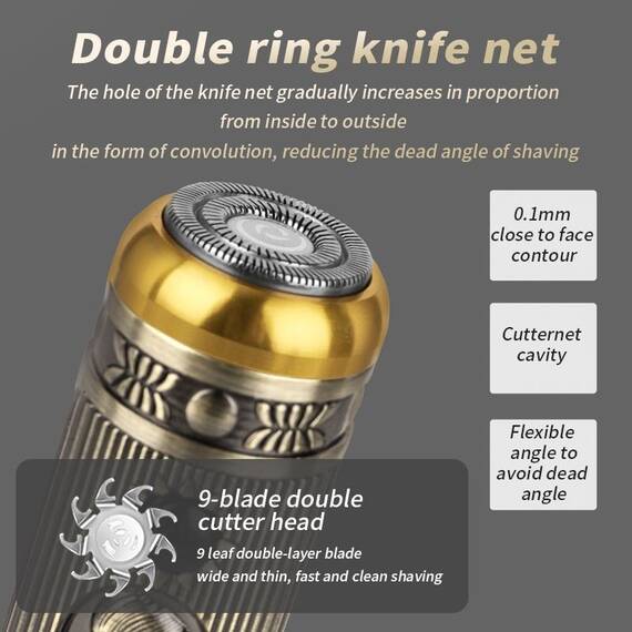 Aparat multifunctional pentru tuns si ras : Culoare - auriu, Culoare (tm): auriu - 12- Roveli