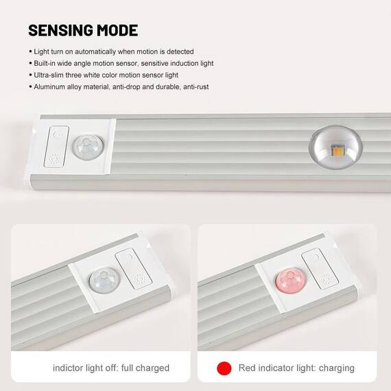 Lampa LED pentru dulap : Marime - 20 cm, Set - 1 buc, Marime (tm): 20 cm, Set (tm): 1 buc - 5- Roveli