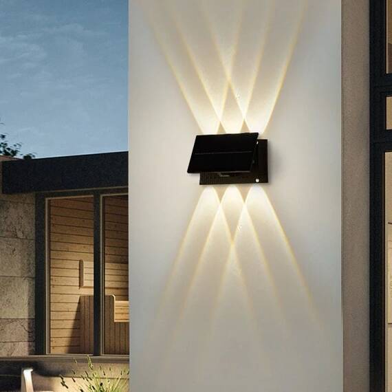 Lampa solara de perete cu 6 LED-uri : Set - 1 buc, Set (tm): 2 buc - 8- Roveli