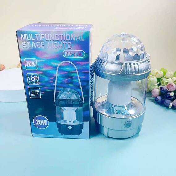 Lampa multifunctionala Disco Light 20W : Culoare - gri, Set - 1 buc, Culoare (tm): gri, Set (tm): 1 buc - 8- Roveli