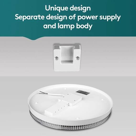 Plafoniera LED rotunda, lumina alb rece, crystal design : Putere - 36W, Set - 1 buc - 9- Roveli