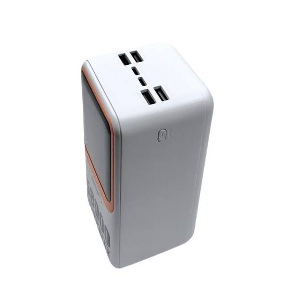 Baterie externa cu afisaj LED, 58000mAh , USB C si  Lightning : Culoare - negru, Culoare (tm): alb - 4- Roveli