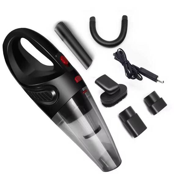 Aspirator portabil pentru masina 120 w : Culoare - negru, Culoare (tm): negru - 4- Roveli