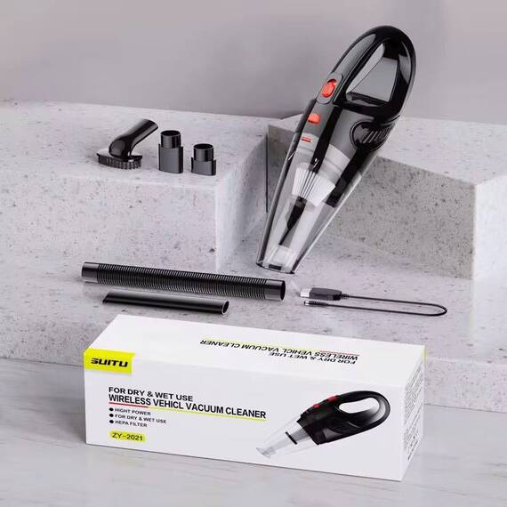 Aspirator portabil pentru masina 120 w : Culoare - negru, Culoare (tm): negru - 8- Roveli