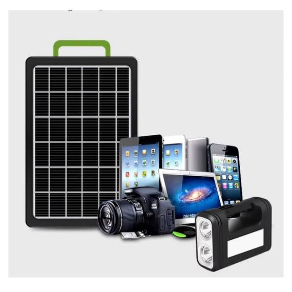 Panou solar 20W cu acumulator 2400mAh, portabil, cu cabluri de incarcare device-uri : Putere - 20W - 8- Roveli