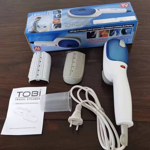 Aparat de calcat vertical cu aburi, 800W : Culoare - alb/albastru, Culoare (tm): alb/albastru - 7- Roveli
