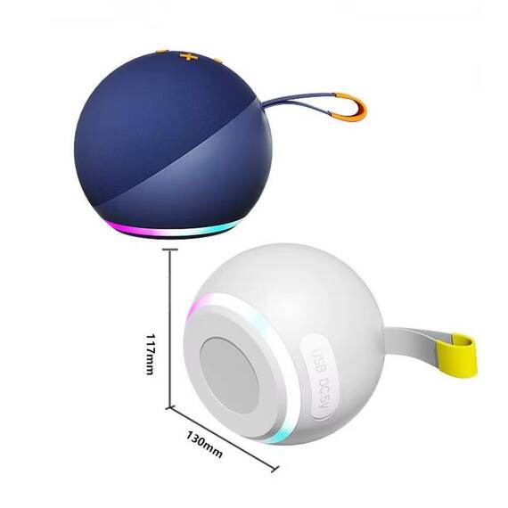 Boxa portabila BT pentru desktop, subwoofer wireless cu LED RGB : Culoare - alb, Culoare (tm): negru - 2- Roveli