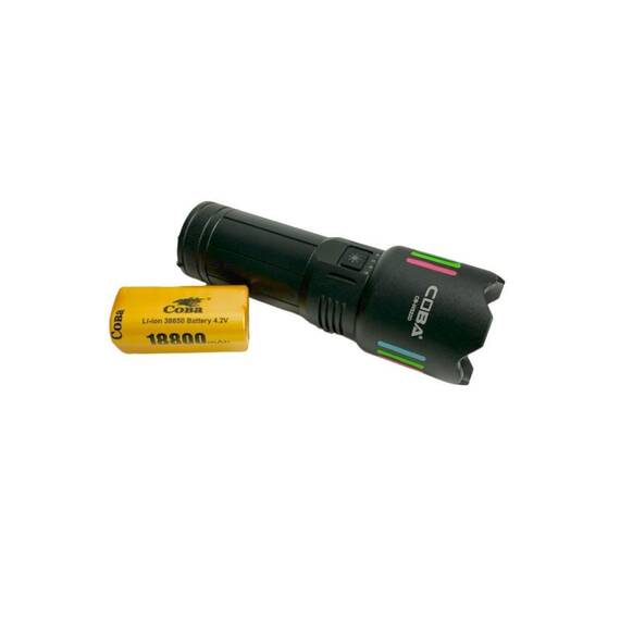 Lanterna profesionala din aliaj de aluminiu COBA CB-W522D - Putere de 2000 lumeni : Culoare - negru, Culoare (tm): negru - 11- Roveli