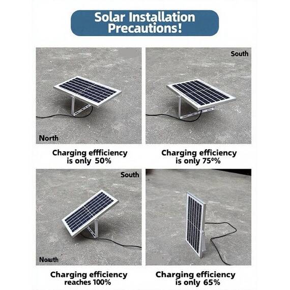 Proiector solar LED COBA cu panou solar extern, telecomanda, IP66, pentru exterior si interior : Putere - 200 W - 13- Roveli