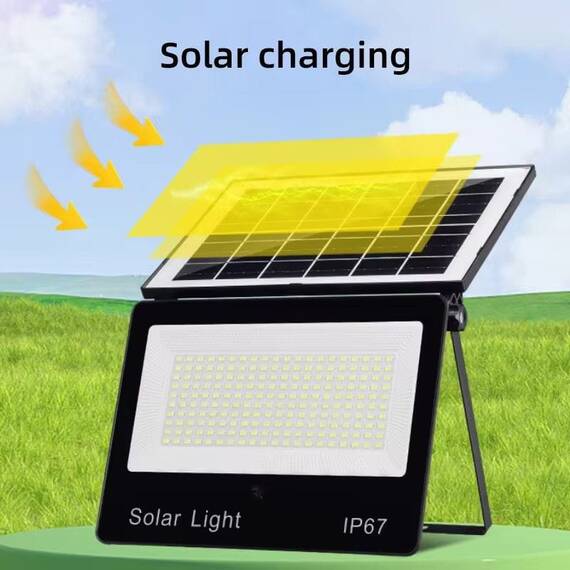 Lampa solara de perete LED, pentru exterior, IP67 : Putere - 100 W - 4- Roveli